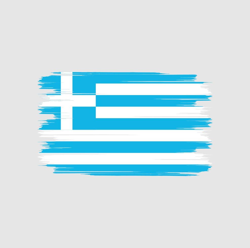 brosse drapeau grèce vecteur