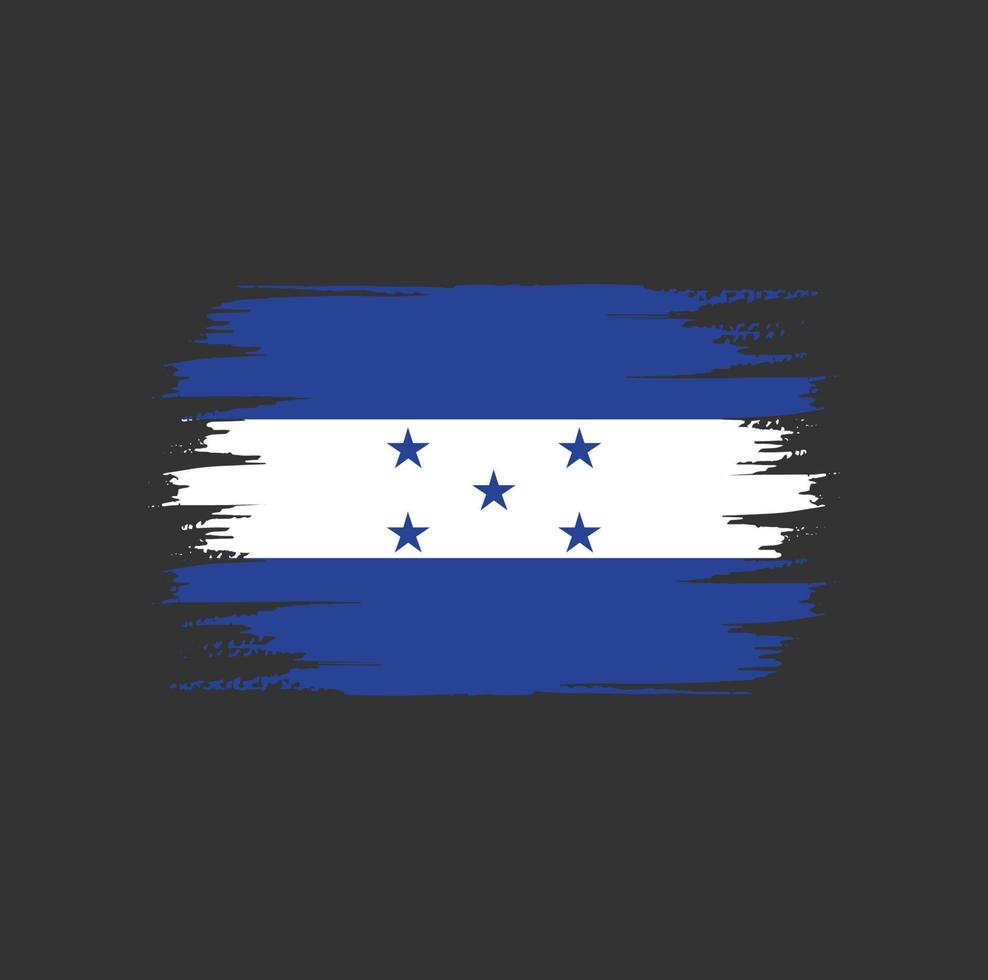 pinceau drapeau honduras vecteur