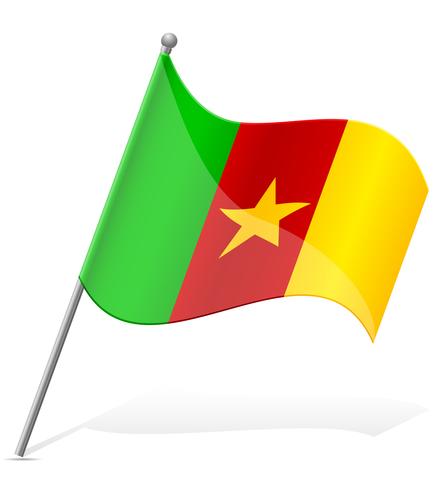 drapeau de l&#39;illustration vectorielle Cameroun vecteur