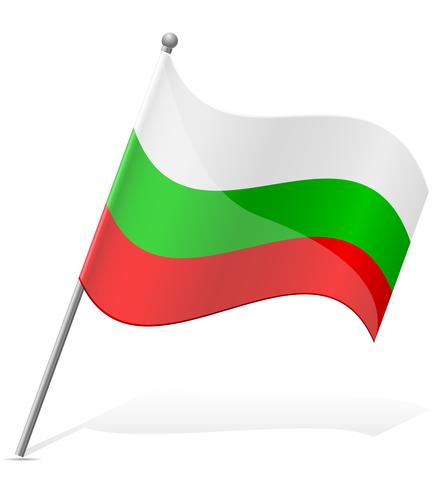 drapeau de la Bulgarie illustration vectorielle vecteur