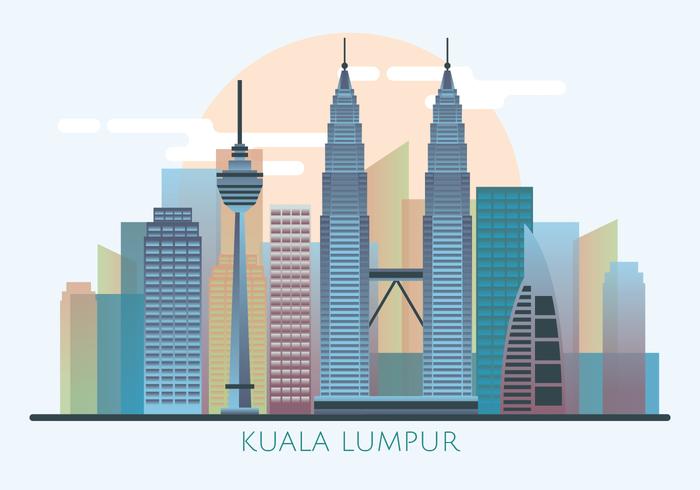 Vecteur de Kuala Lumpur Skyline