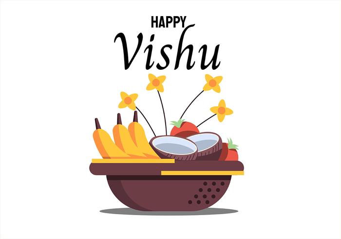 Cadre de Vishu Kani vecteur