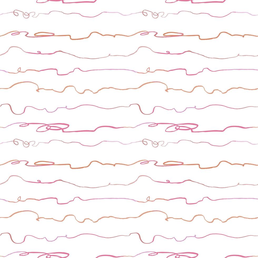 modèle sans couture avec lignes horizontales abstraites dessinées à la main, griffonnages vecteur