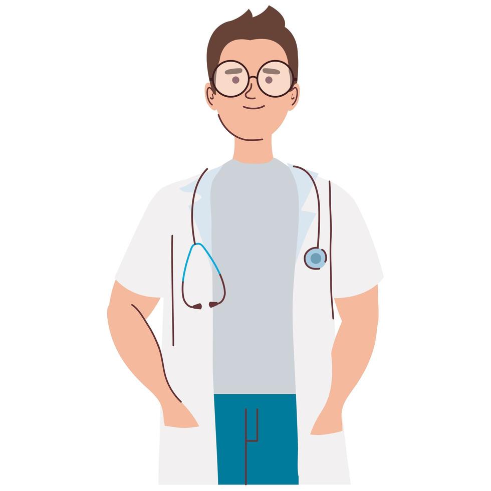 homme médecin professionnel vecteur