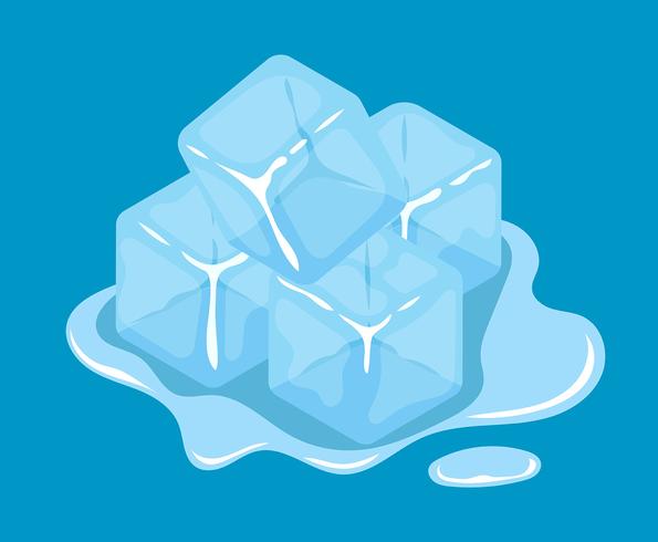 Clipart de cube de glace vecteur