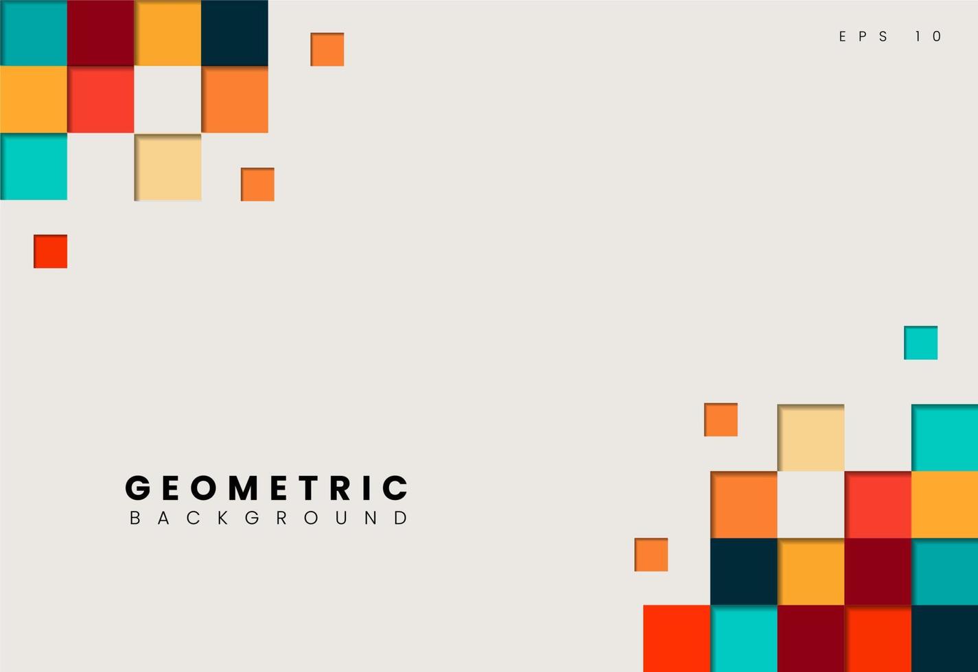 abstrait géométrique carré, modèles de conception créative. eps 10 vecteur