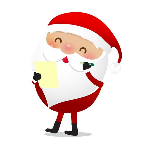 Joyeux Noël personnage Santa Claus cartoon vecteur