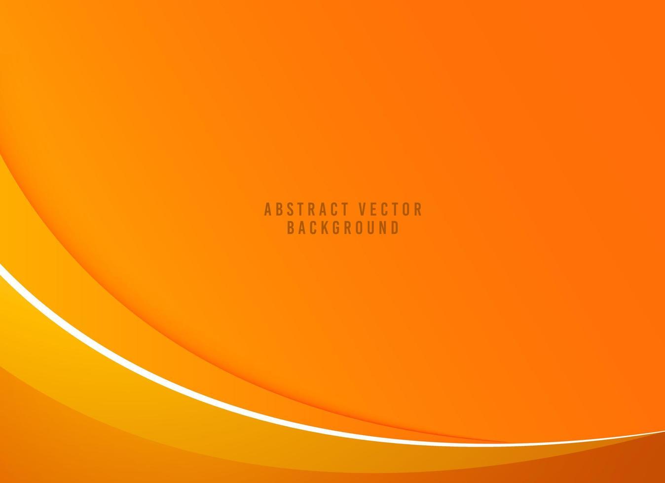 fond ondulé dégradé orange. illustration vectorielle abstraite orange vecteur