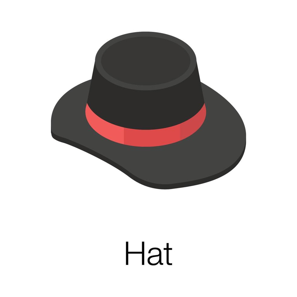 concepts de chapeau à la mode vecteur