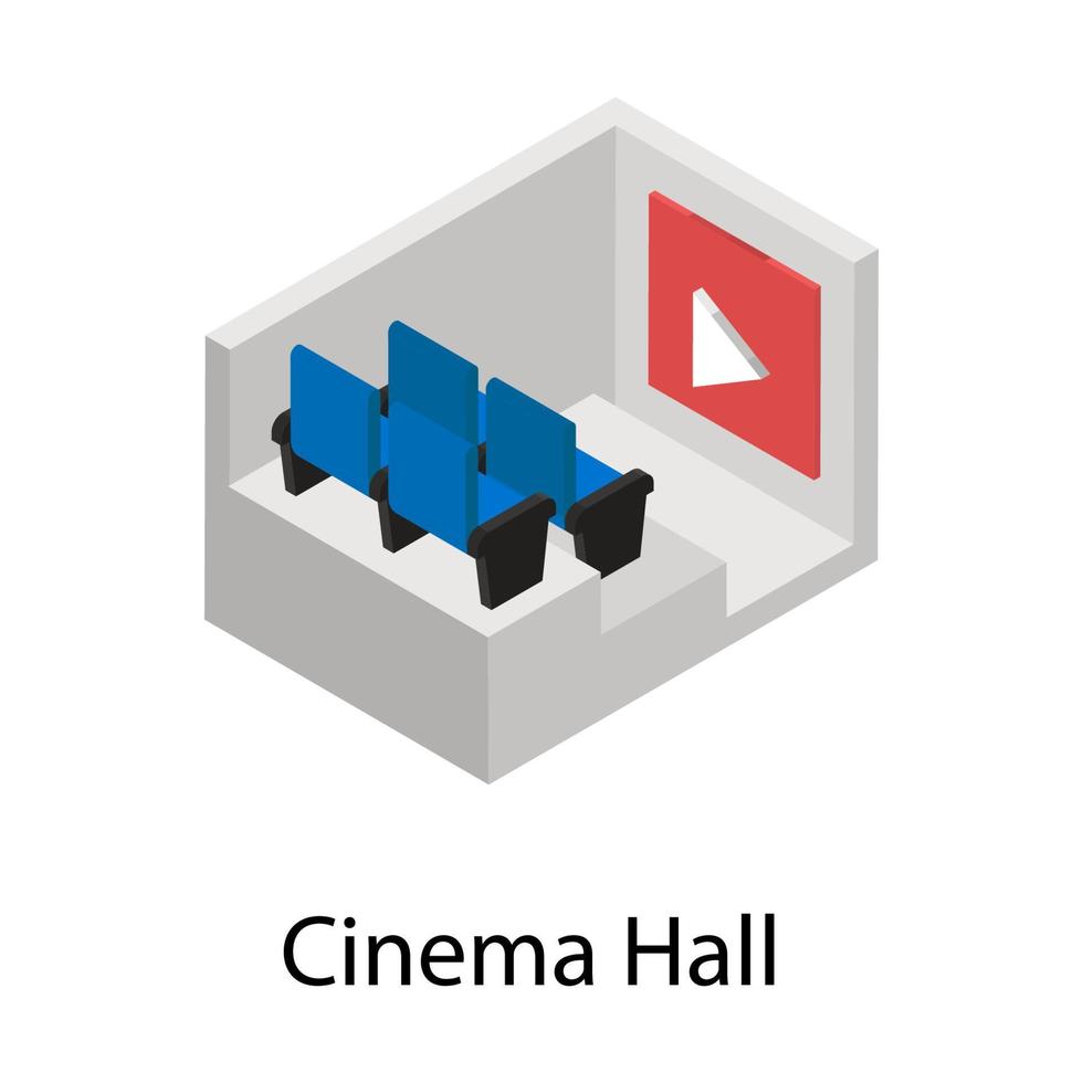 concepts de salle de cinéma vecteur