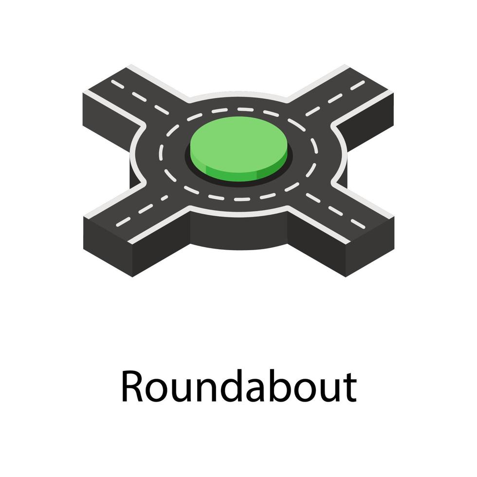 concepts de rond-point à la mode vecteur