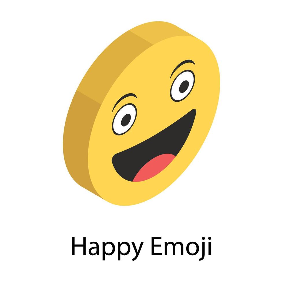 concepts d'emoji heureux vecteur