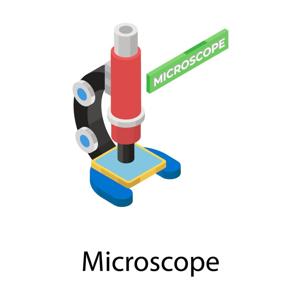 concepts de microscope à la mode vecteur