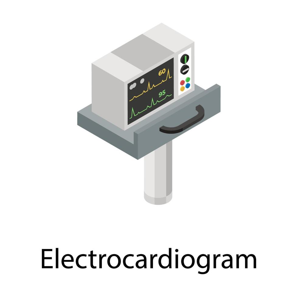concepts d'électrocardiogramme à la mode vecteur