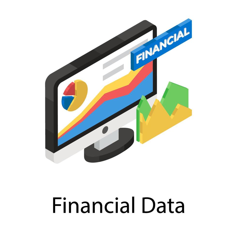 notions de données financières vecteur