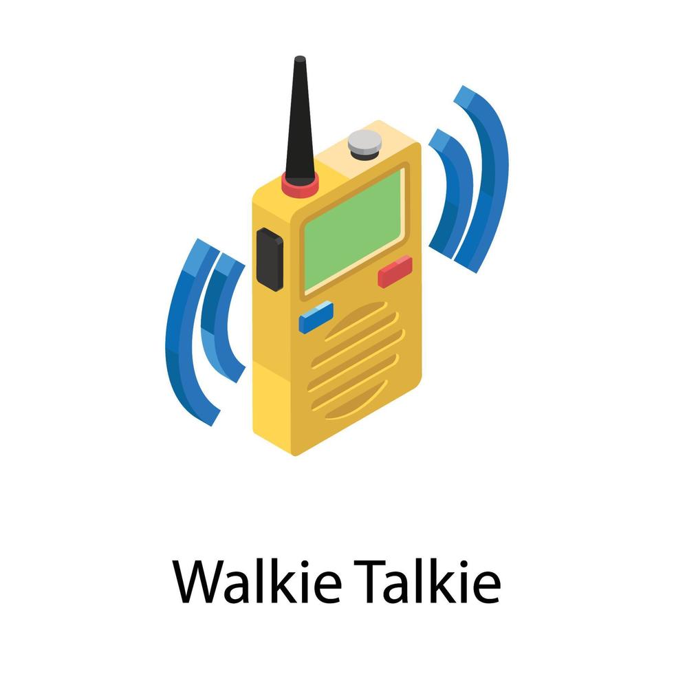 concepts de talkie-walkie vecteur