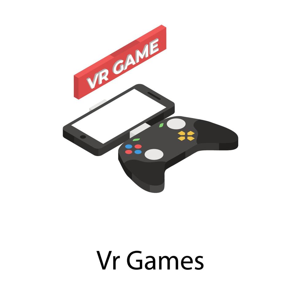 concepts de jeux vr vecteur