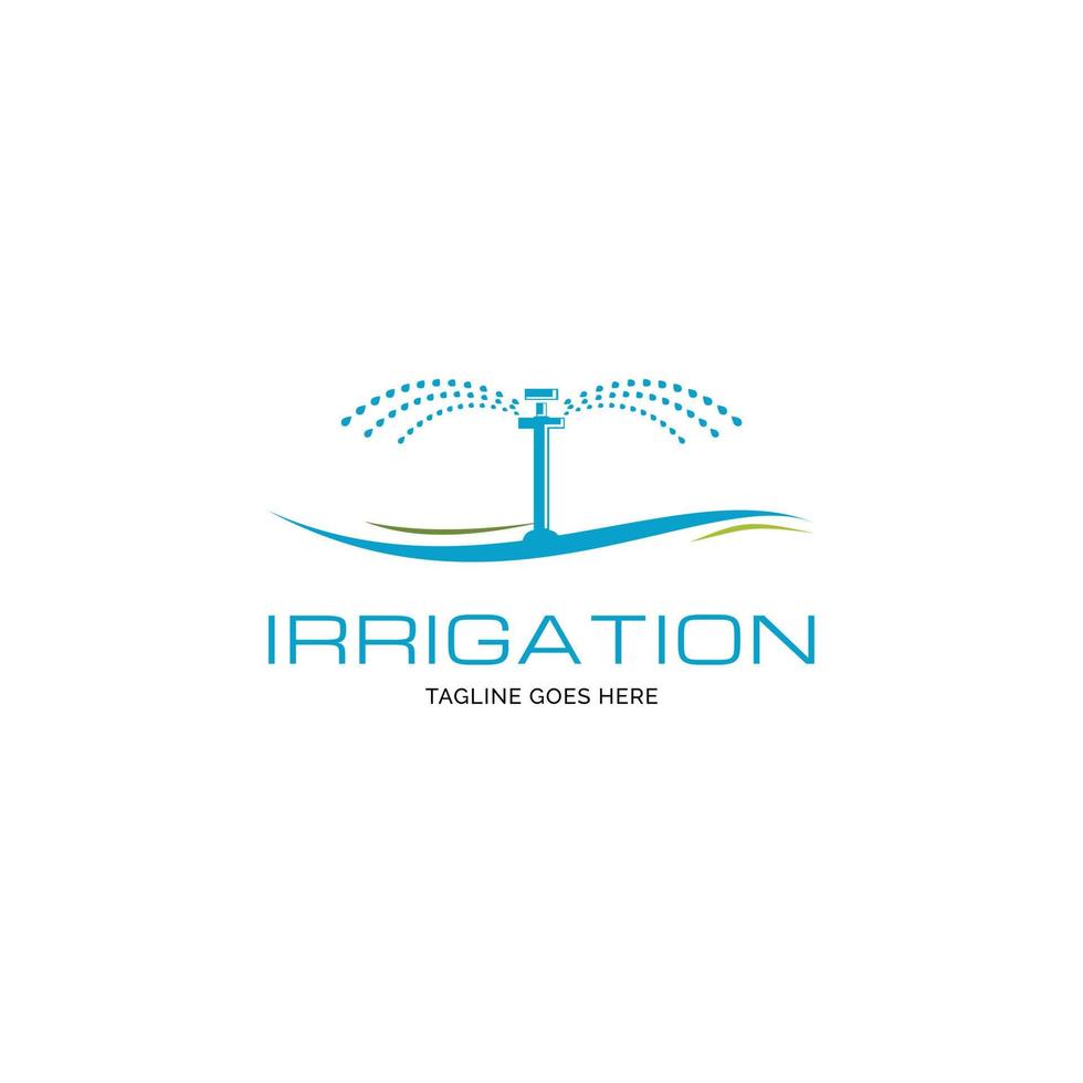 inspiration de conception de logo d'irrigation de jardin vecteur