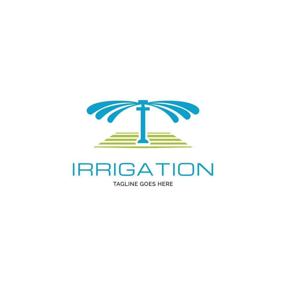 inspiration de conception de logo d'irrigation de jardin vecteur