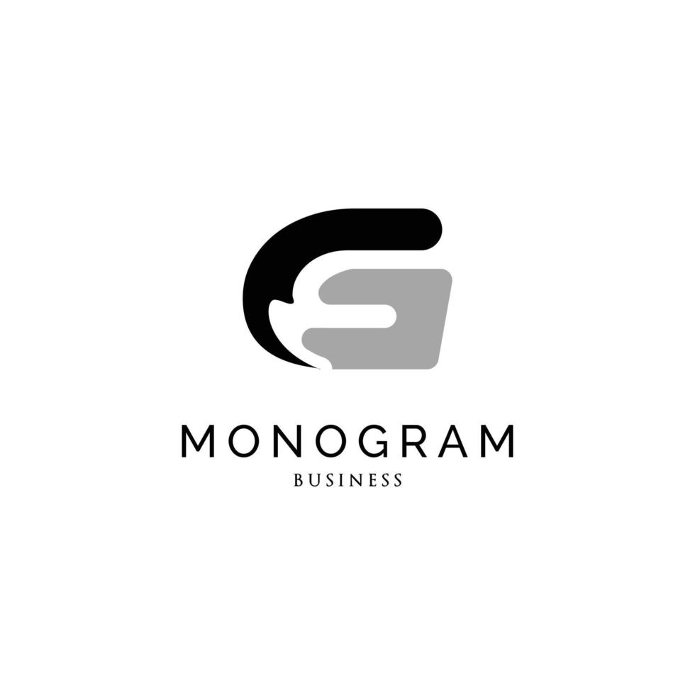 lettre initiale g monogramme logo design inspiration vecteur