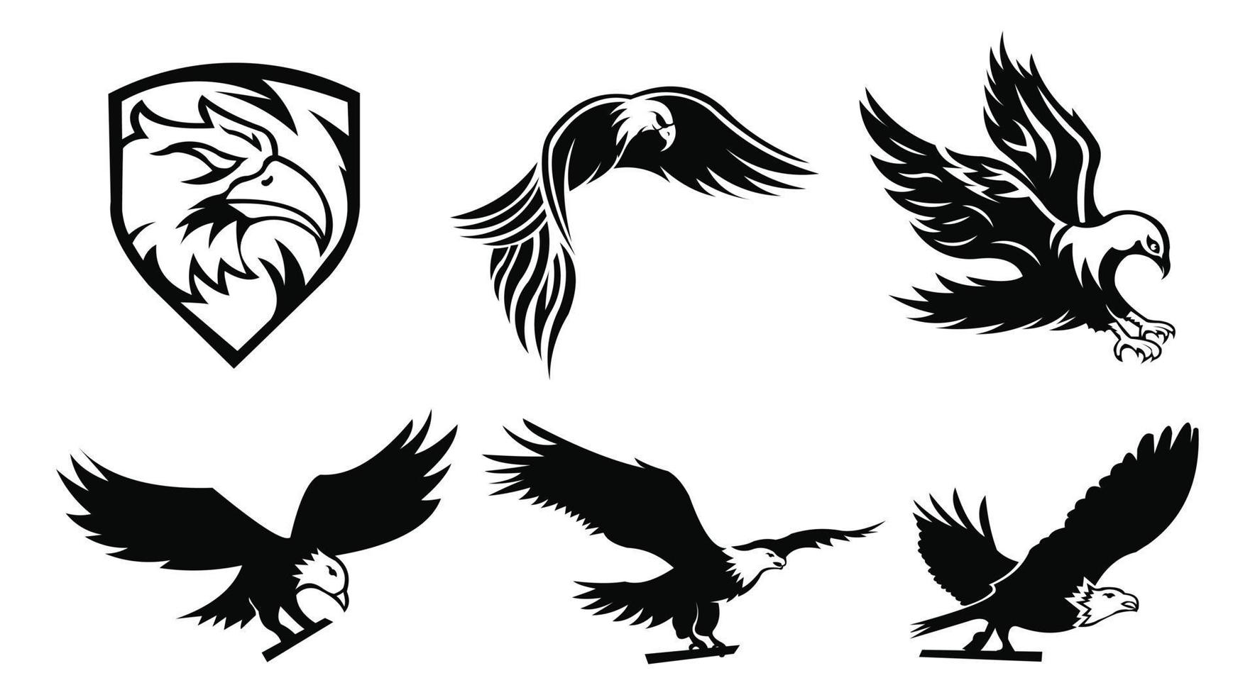 modèle de vecteur de logo oiseau aigle. concept de logo d'entreprise