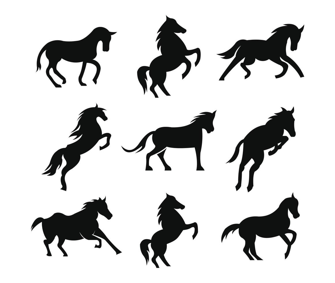 tête de cheval, abstrait, illustration, logo, symbole, sport, équipe, mascotte, tête, emblème, animal, sauvage vecteur