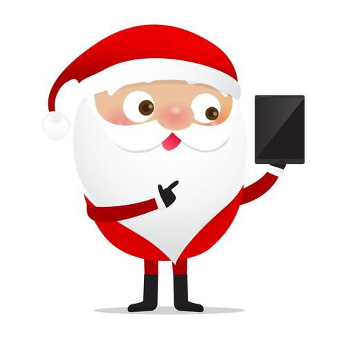 Joyeux Noël personnage Santa Claus cartoon vecteur