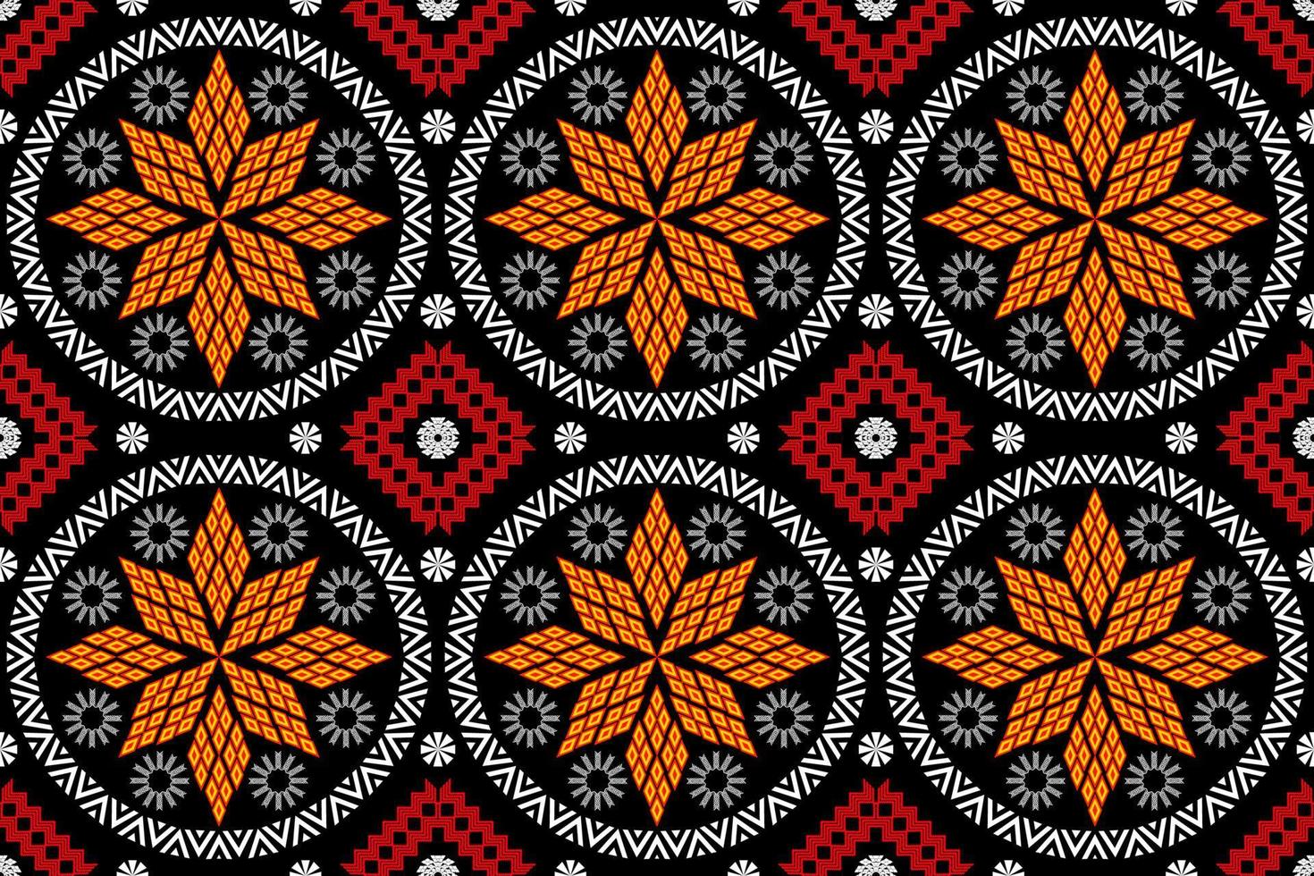 motif traditionnel oriental ethnique géométrique.figure style de broderie tribale.design pour papier peint, vêtements, emballage, tissu, illustration vectorielle vecteur