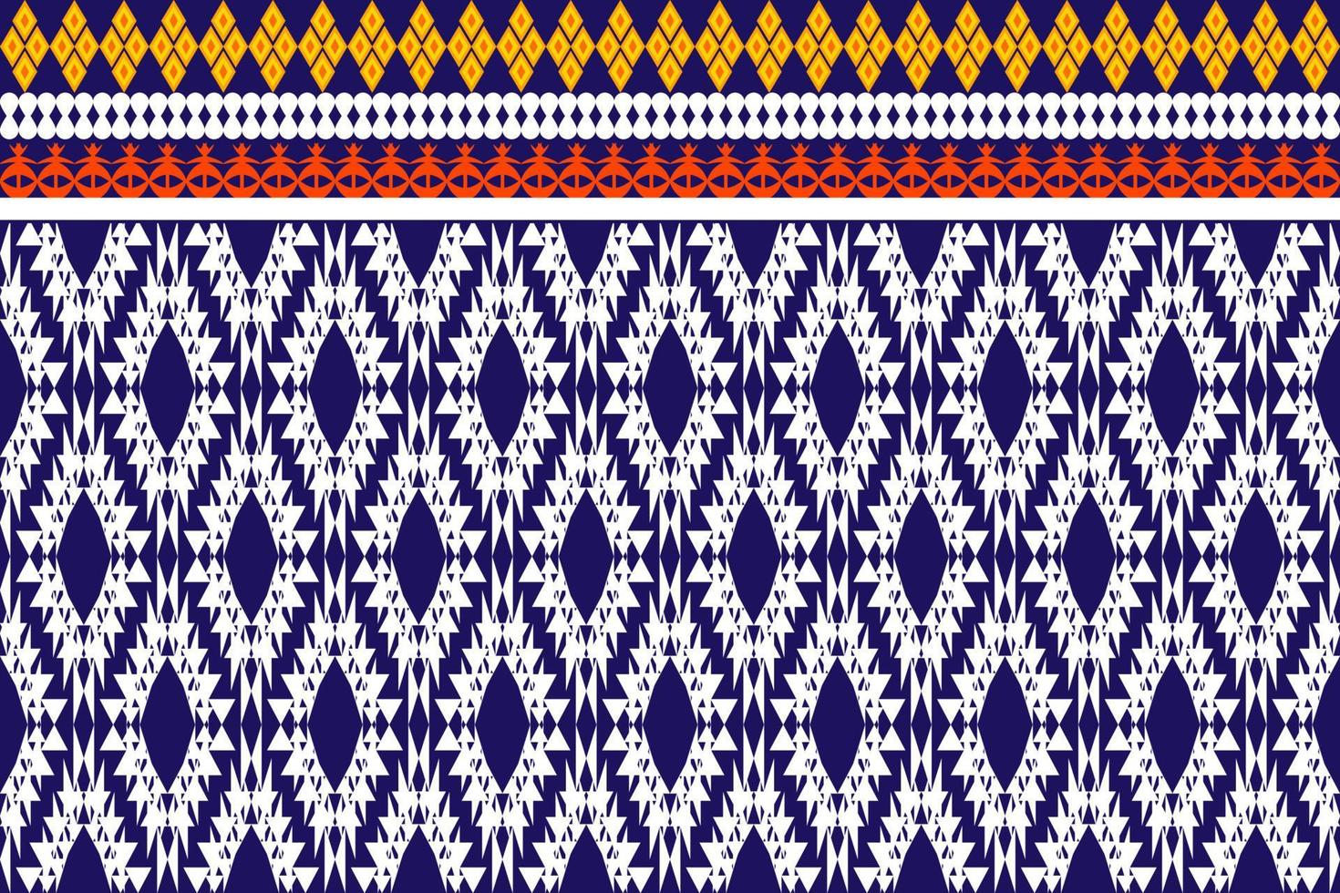 motif traditionnel oriental ethnique géométrique.figure style de broderie tribale.design pour papier peint, vêtements, emballage, tissu, illustration vectorielle vecteur