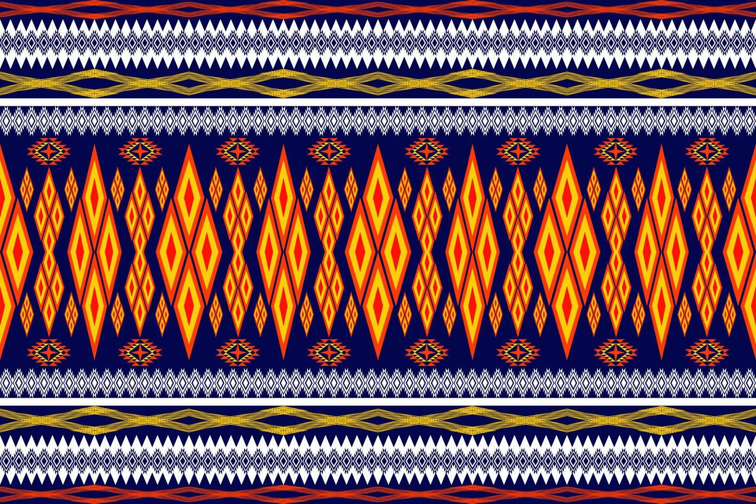 motif traditionnel oriental ethnique géométrique.figure style de broderie tribale.design pour papier peint, vêtements, emballage, tissu, illustration vectorielle vecteur