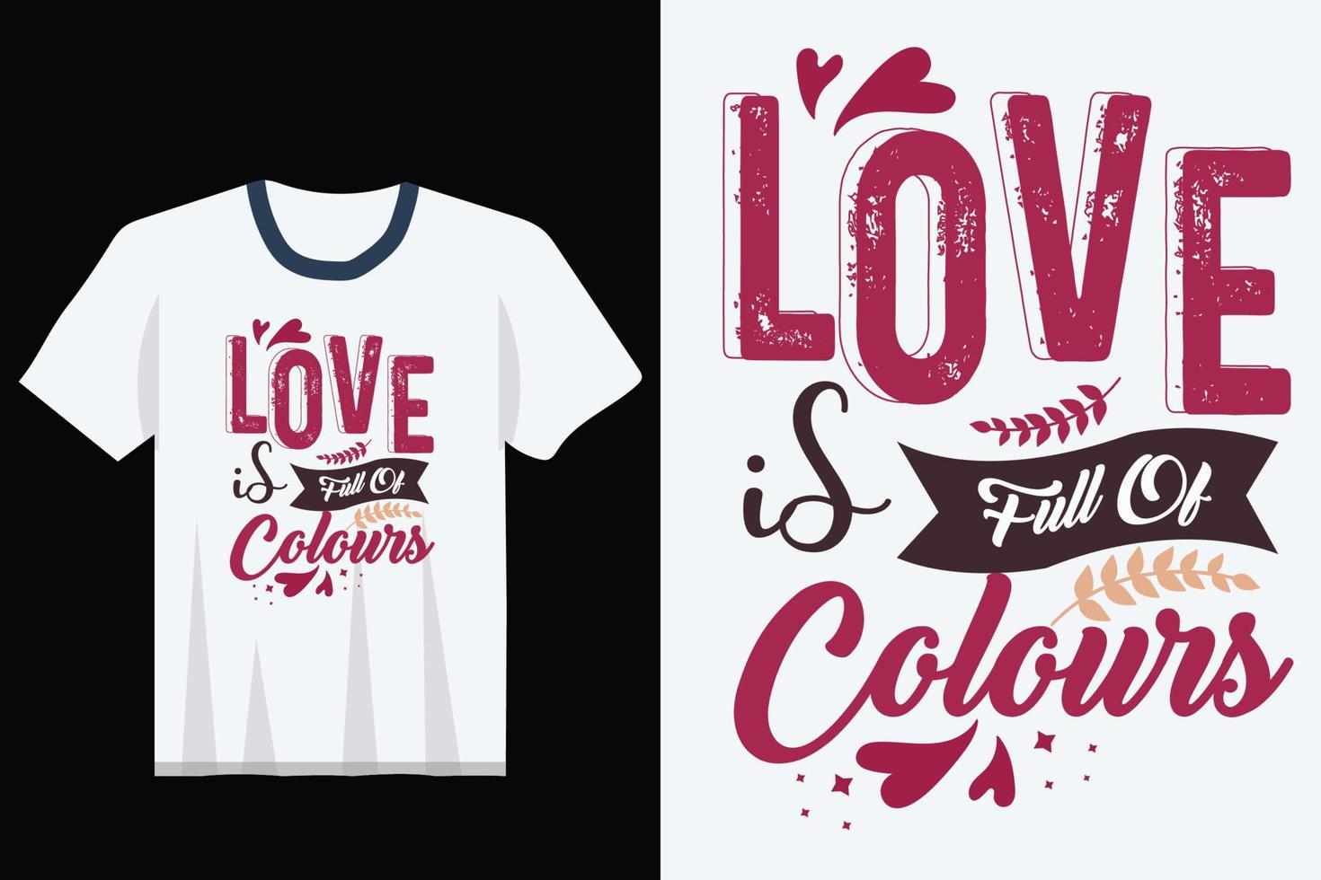 conception de t-shirt typographie saint valentin vecteur