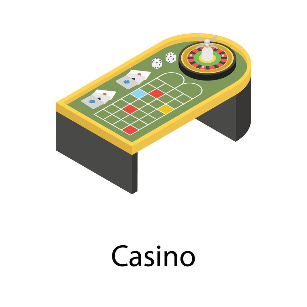 concepts de casino à la mode vecteur