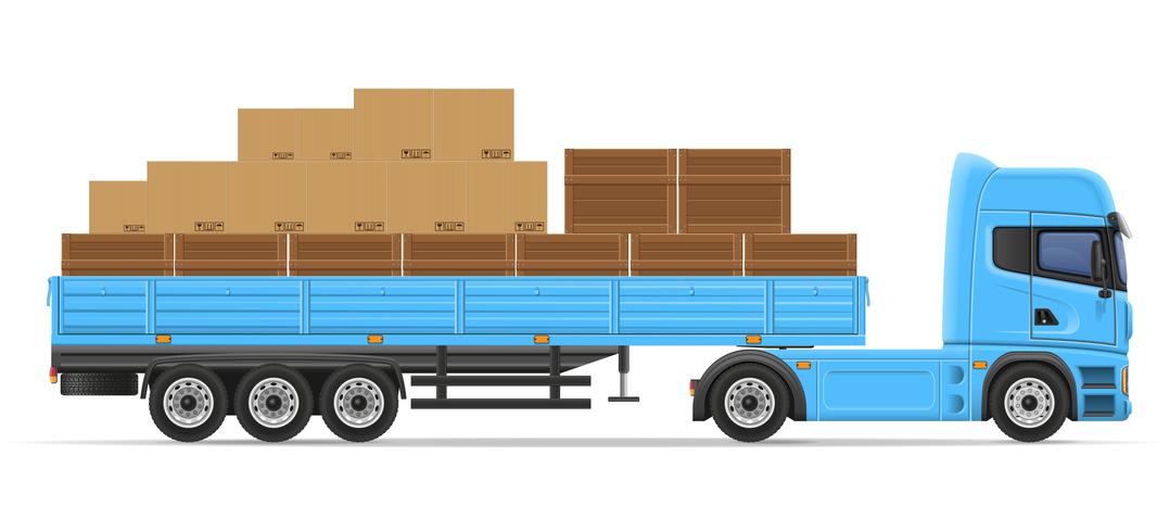 camion semi remorque pour le transport de marchandises concept illustration vectorielle vecteur