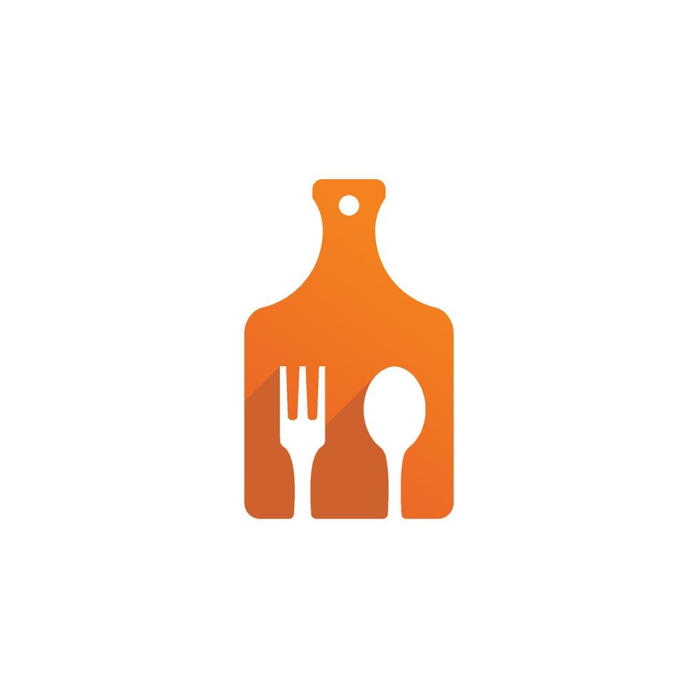 modèle de conception de logo de cuisine vecteur