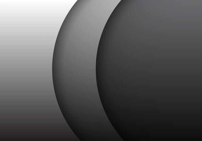 Courbe grise abstraite chevauchent illustration vectorielle de fond moderne. vecteur
