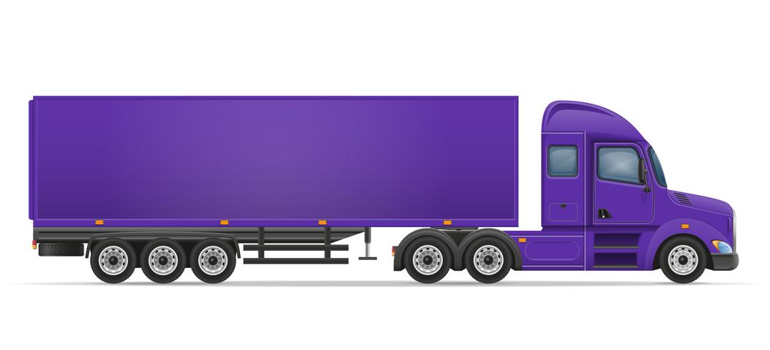 camion semi remorque pour le transport de marchandises vector illustration