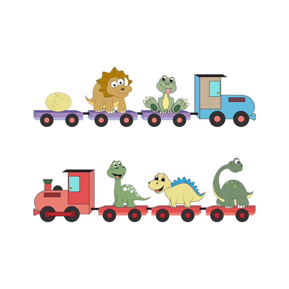 graphique vectoriel de dessin animé animal dinosaure mignon