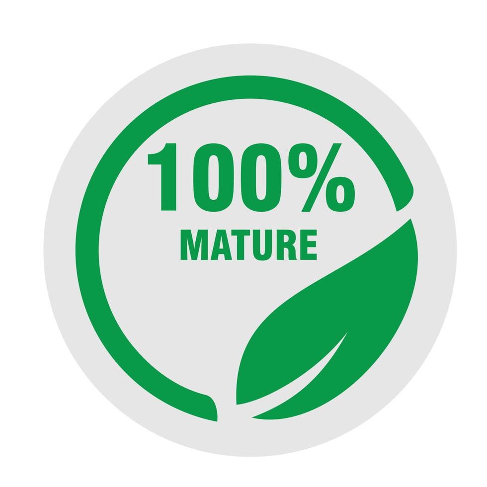 logo 100% nature vecteur