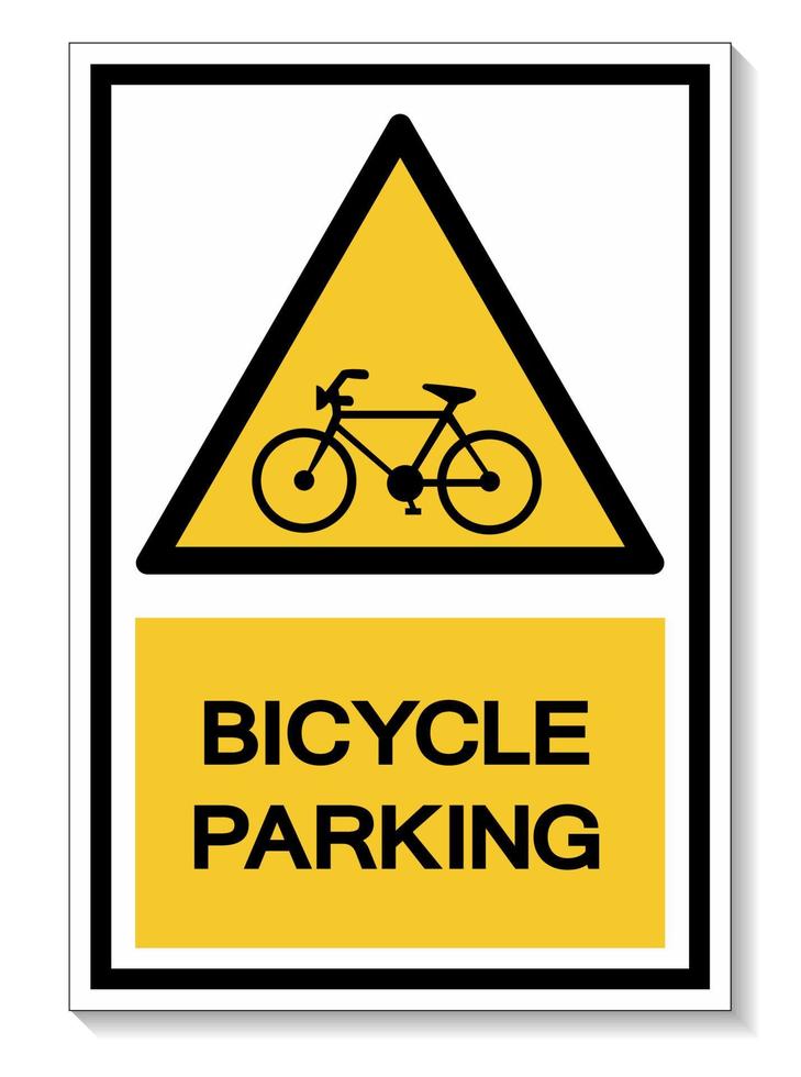 Symbole de stationnement pour vélos isoler sur fond blanc, illustration vectorielle eps.10 vecteur
