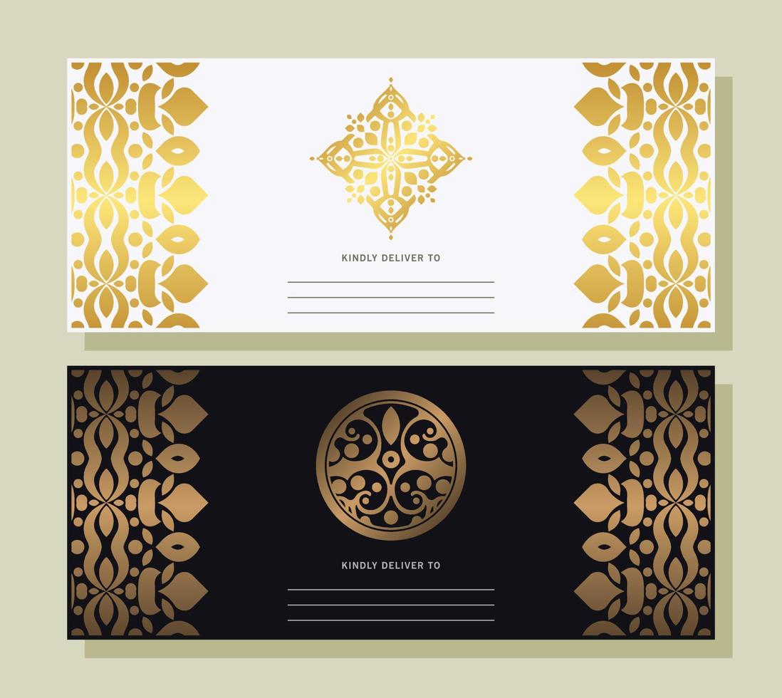 carte d'invitation noir et blanc en motif vecteur