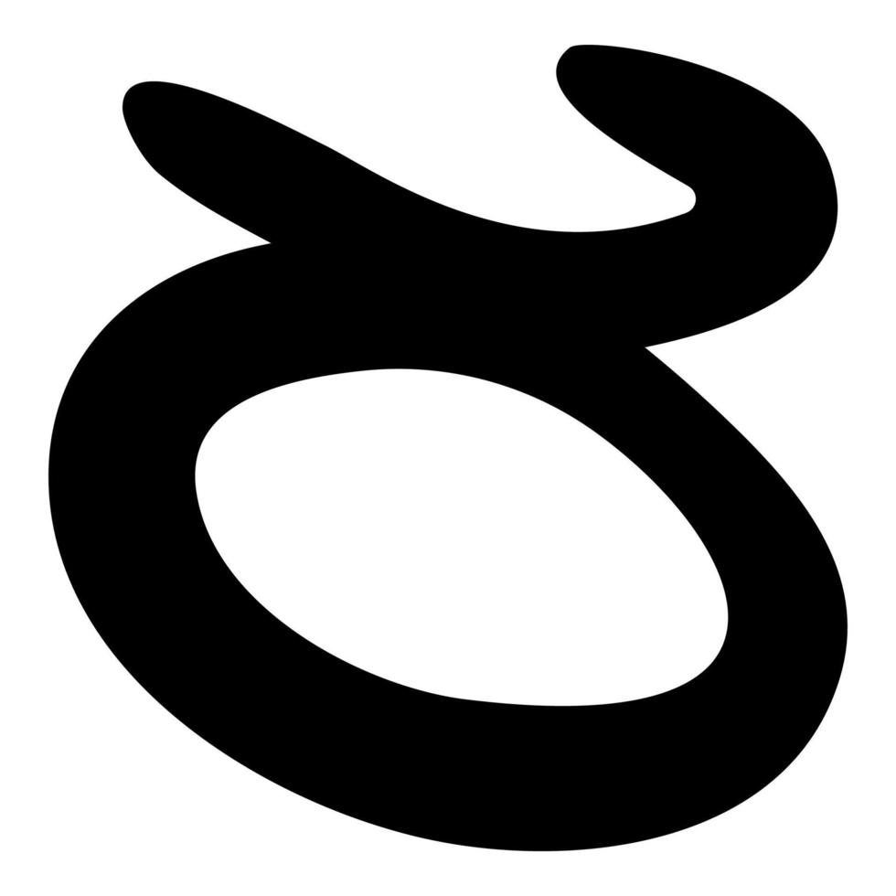 taureau symbole pour la religion icône rare couleur noire illustration style plat simple image vecteur