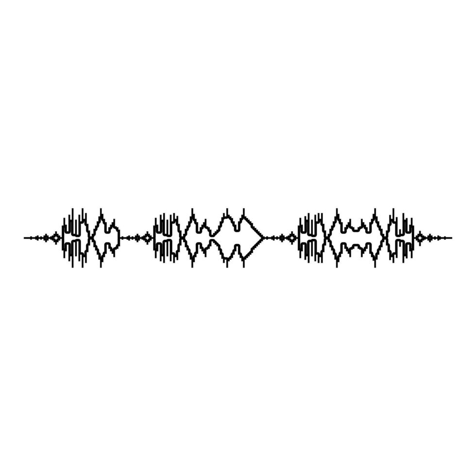 bande sonore impulsion lecteur de musique élément d'égaliseur d'onde audio icône d'onde sonore flottante vecteur