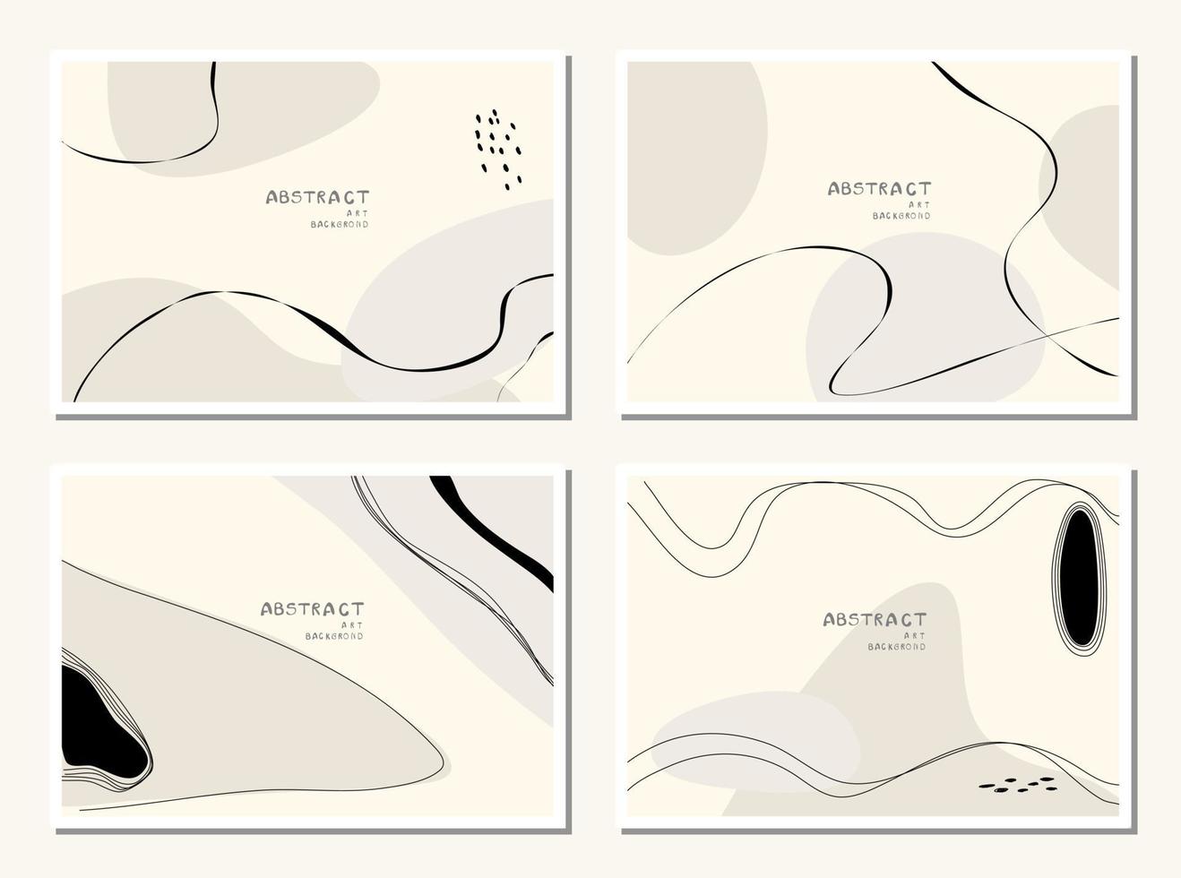 arrière-plans abstraits modernes. style tendance minimal. diverses formes mis en place des modèles de conception bons pour la carte de fond salutation fond d'écran brochure dépliant invitation et autre. illustration vectorielle vecteur