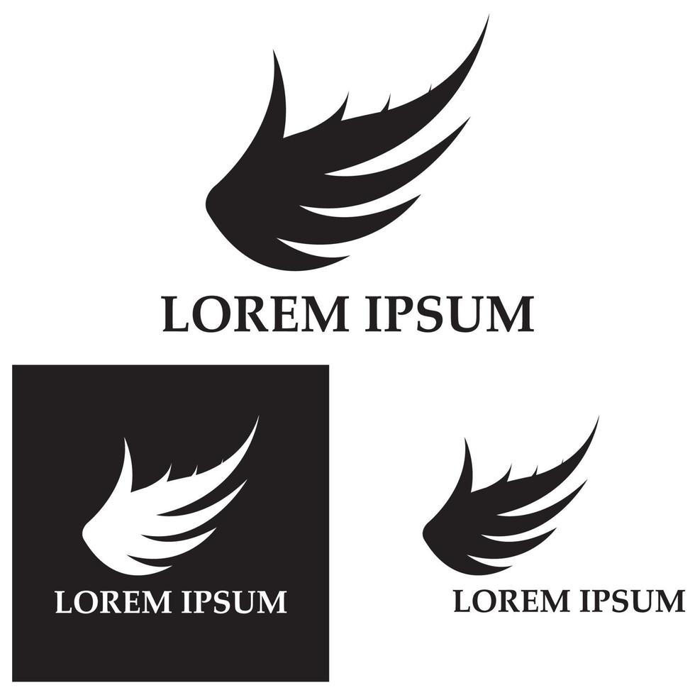 conception de vecteur de logo d'illustration d'aile
