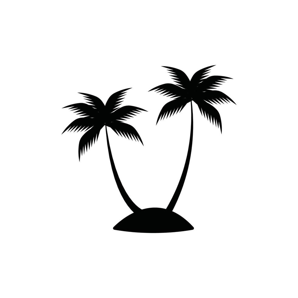 illustration vectorielle d'icône de cocotier vecteur