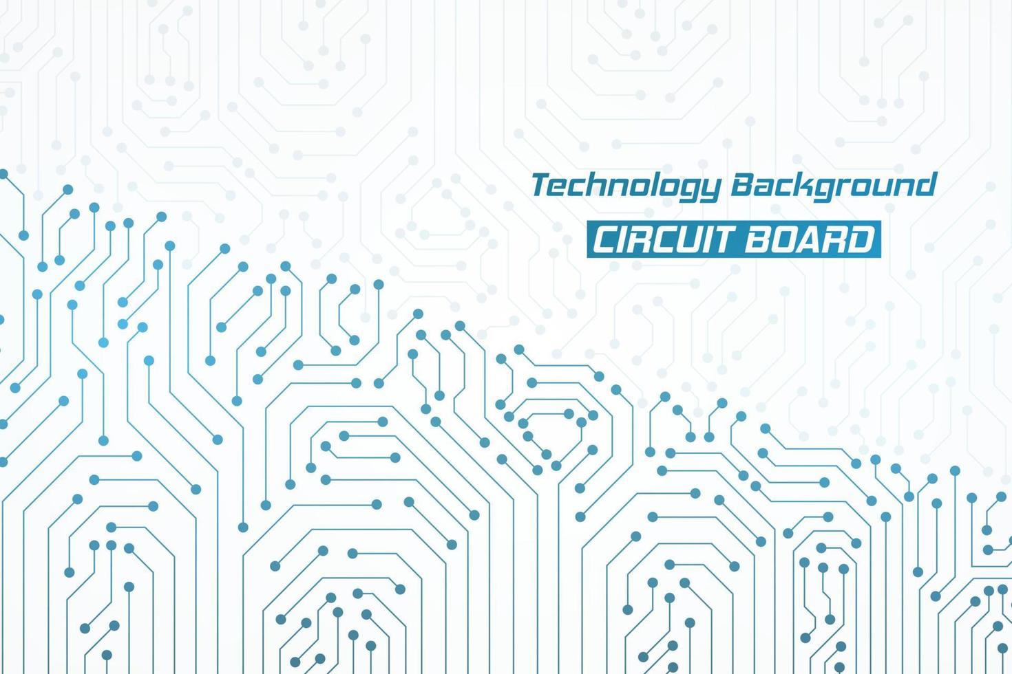 fond de technologie abstraite, motif de carte de circuit imprimé bleu vecteur