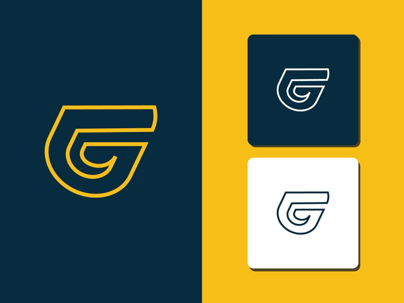 lettre g logo concept vecteur pro