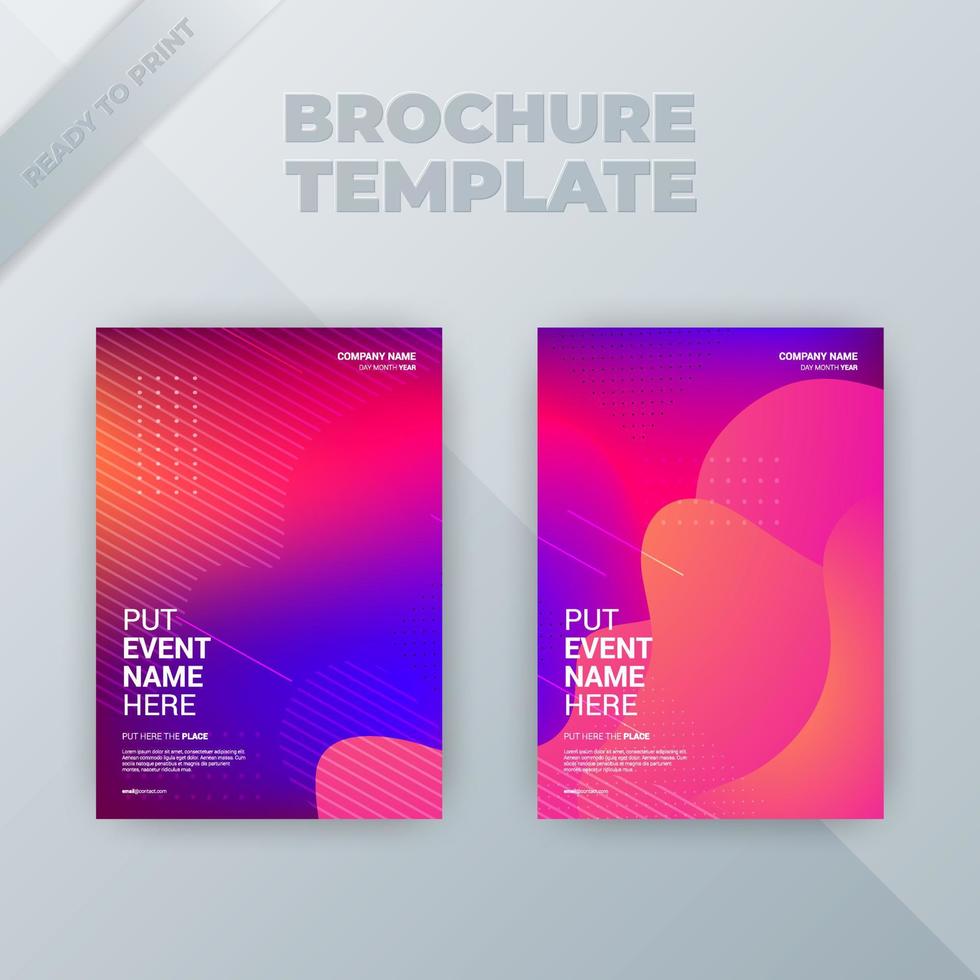 couverture de modèle de conception de brochure de dépliant. modèle a4 de taille de couverture d'entreprise vecteur