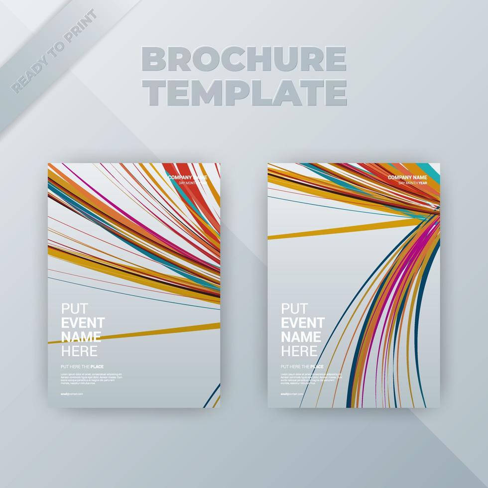 couverture de modèle de conception de brochure de dépliant. modèle a4 de taille de couverture d'entreprise vecteur