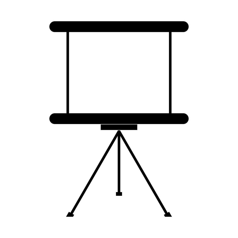 Conseil de présentation d'entreprise icône illustration vectorielle de couleur noire style plat d'image vecteur